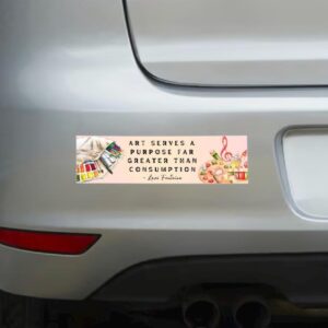 Art is More Than Capitalism - Bumper Sticker