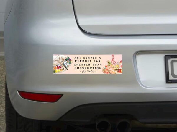Art is More Than Capitalism - Bumper Sticker