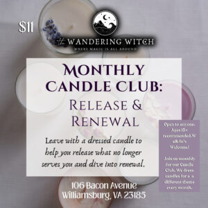 Monthly Candle Club: Release and Renewal